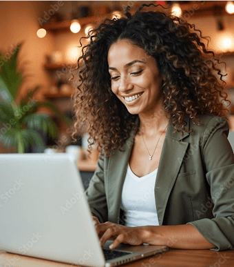 Woman using Keepbook