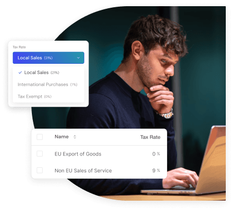 Tax reporting dashboard