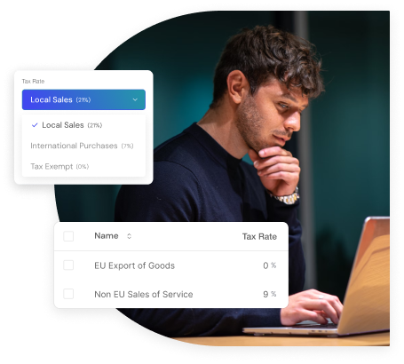 Tax reporting dashboard